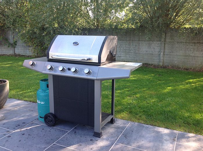 Gasbarbecue in de tuin