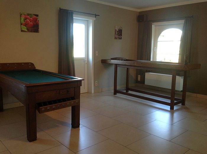 Biljarttafel in de woning
